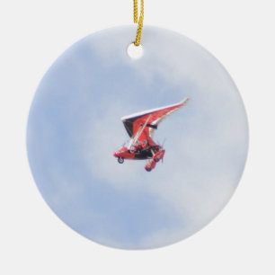 Ornamento De Cerâmica Avião de Microlight