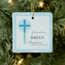 Avô Baptism Blue Lace Personalizado