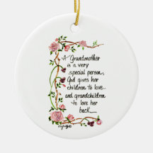 Avó é Pessoa Especial Texto Floral