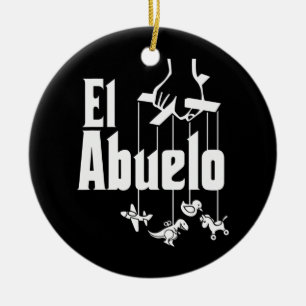 Ornamento De Cerâmica Avô hispânico espanhol Mens El Abuelo