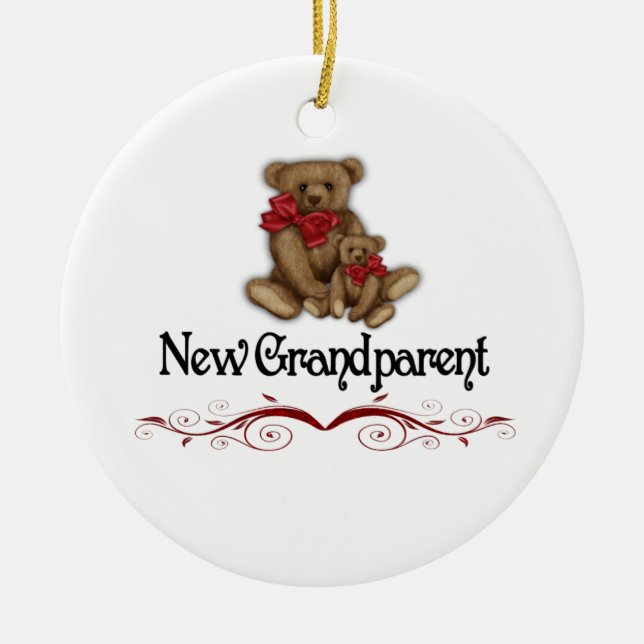Ornamento De Cerâmica Avó nova do Natal (Frente)