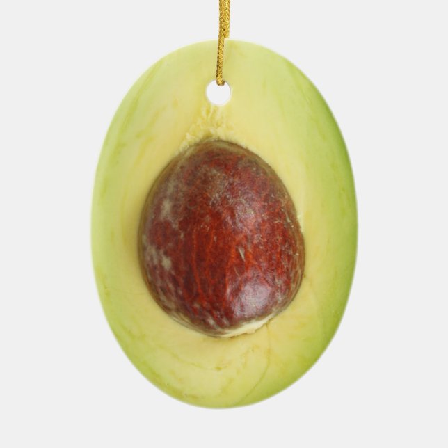 Ornamento De Cerâmica Avocado Pit (Frente)