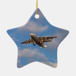 Ornamento De Cerâmica Avro RJ85 Jet pousando