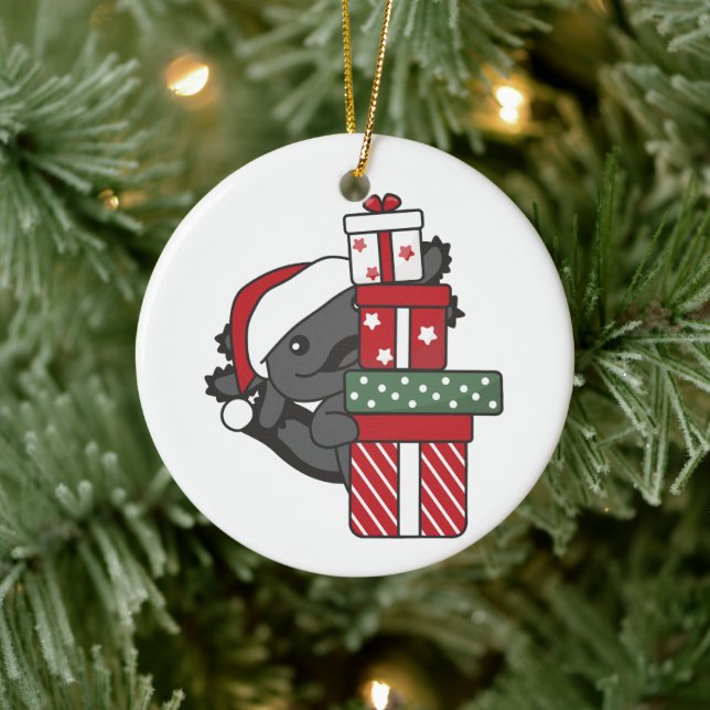 Ornamento De Cerâmica Axolotl Natal Gift Animais de inverno Axolotl (Árvore)