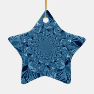 Ornamento De Cerâmica Azul adorável