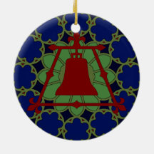 Azul, design vermelho de Fleur do vitral do verde