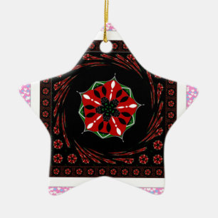 Ornamento De Cerâmica Azul-rosa, Heranças Brancas do Amor