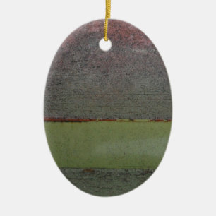 Ornamento De Cerâmica Azul Teal Cor-de-rosa Verde enferrujado