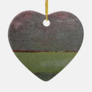 Ornamento De Cerâmica Azul Teal Cor-de-rosa Verde enferrujado