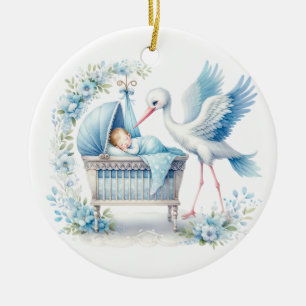 Ornamento De Cerâmica Baby Boy