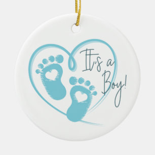 Ornamento De Cerâmica Baby Boy Ornament