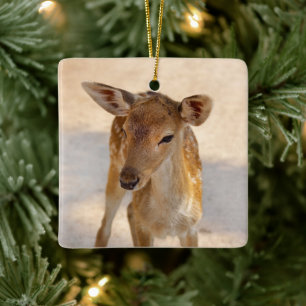 Ornamento De Cerâmica Baby Deer