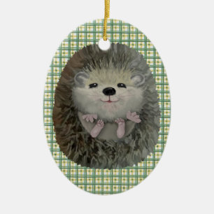 Ornamento De Cerâmica Baby Hedgehog Ornament