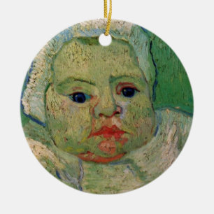 Ornamento De Cerâmica Baby Marcelle Roulin por Vincent van Gogh