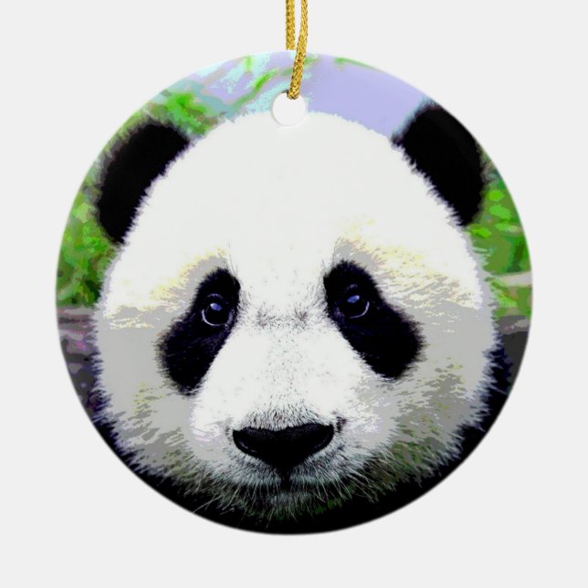 Ornamento De Cerâmica Baby Panda (Frente)