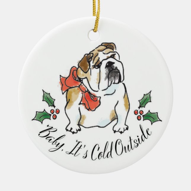 Ornamento De Cerâmica BabyDog Ornament (Frente)
