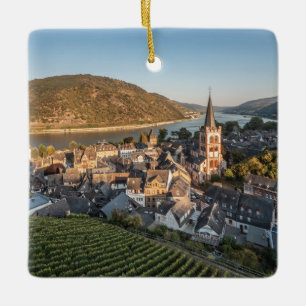 Ornamento De Cerâmica Bacharach Alemanha