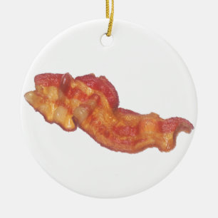 Ornamento De Cerâmica Bacon cozinhado