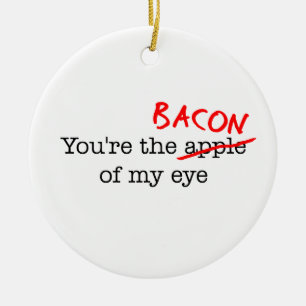 Ornamento De Cerâmica Bacon de meu olho