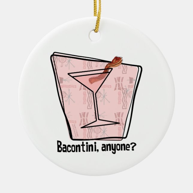 Ornamento De Cerâmica Bacontini Anyone (Frente)