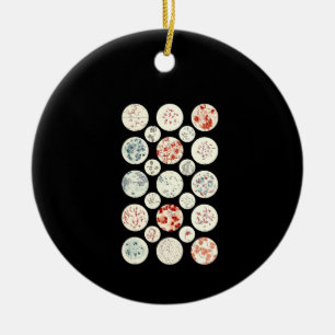 Ornamento De Cerâmica bactéria engraçada microbiologia bactéria ciência