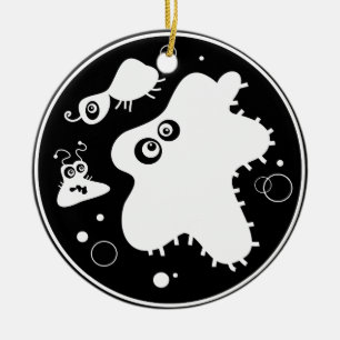 Ornamento De Cerâmica Bactérias