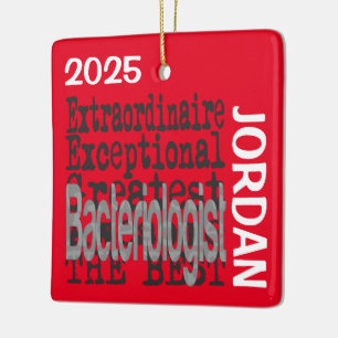 Ornamento De Cerâmica Bacteriologista Extraordinário PERSONALIZADO