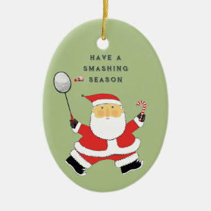 Ornamento De Cerâmica badminton colecionável personalizado