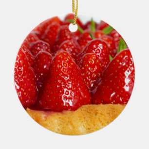 Ornamento De Cerâmica Bagaço de morango com menta