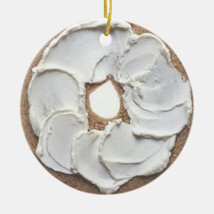Ornamento De Cerâmica Bagel