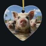 Ornamento De Cerâmica Bahamas Nadando Suínos - Exuma Pig Beach Adventure<br><div class="desc">Descubra o paraíso tropical das Bahamas com a nossa bandeira "Nadadores Porcos"! Apresentando os famosos porcos Exuma, esta camisa é perfeita para qualquer um que sonha em visitar a icônica praia de Pig. Quer você tenha nadado com os porcos ou queira experimentar a aventura, esta arte captura a diversão e...</div>