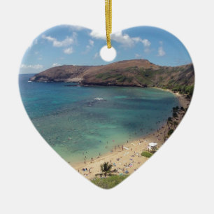 Ornamento De Cerâmica Baía Oahu de Havaí Hanauma