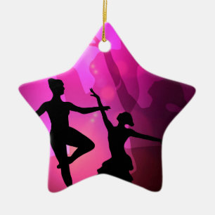 Ornamento De Cerâmica Bailarinos de Ballet