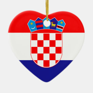 Ornamento De Cerâmica Baixo custo! Bandeira croata