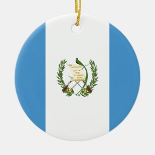 Ornamento De Cerâmica Baixo custo! Bandeira de Guatemala