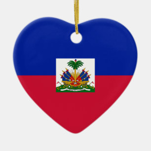 Ornamento De Cerâmica Baixo custo! Bandeira de Haiti