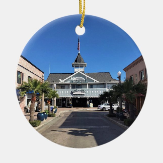 Ornamento De Cerâmica Balboa Pavillion, Newport Beach, Califórnia (Frente)