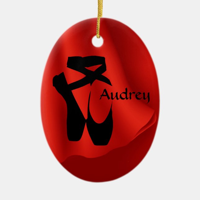 Ornamento De Cerâmica Balé Ballerina Aniversário Calçados de Ponta (Frente)