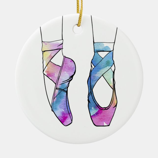 Ornamento De Cerâmica Balé Ballerina Cute (Frente)