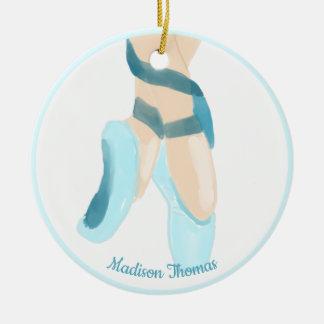 Ornamento De Cerâmica Balé Personalizado Azul - Cerâmica