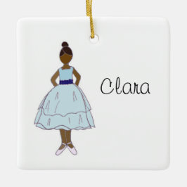 Ornamento De Cerâmica Balé personalizado Nutcracker Clara