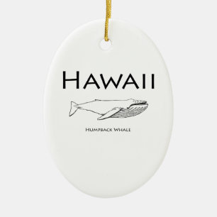 Ornamento De Cerâmica Baleia de Humpback de Havaí