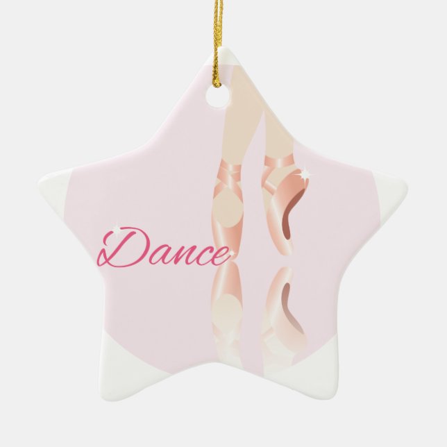 Ornamento De Cerâmica Balés de dança (Frente)