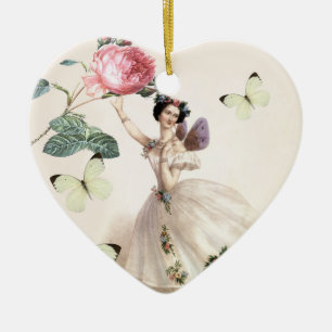 Ornamento De Cerâmica Ballerina Fairy