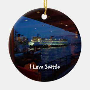 Ornamento De Cerâmica Balsa através da janela