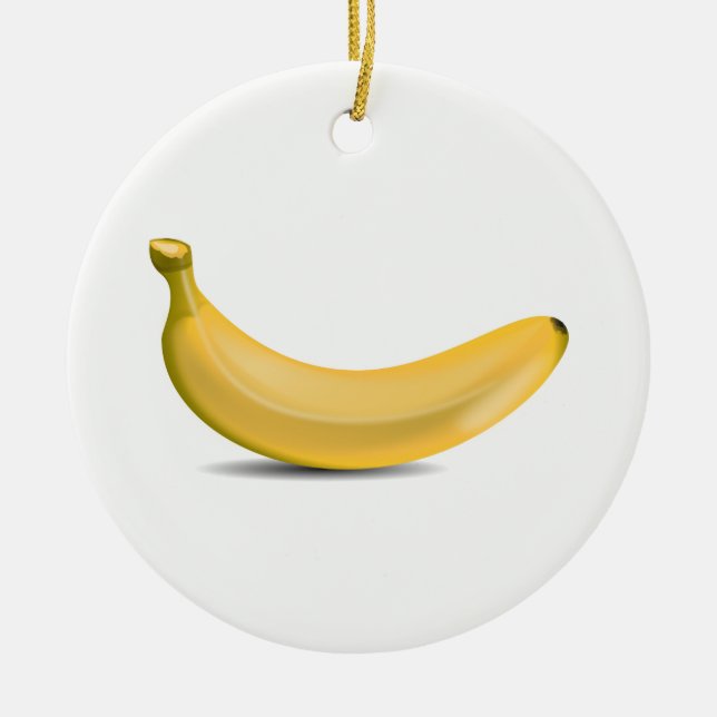 Ornamento De Cerâmica Banana (Frente)