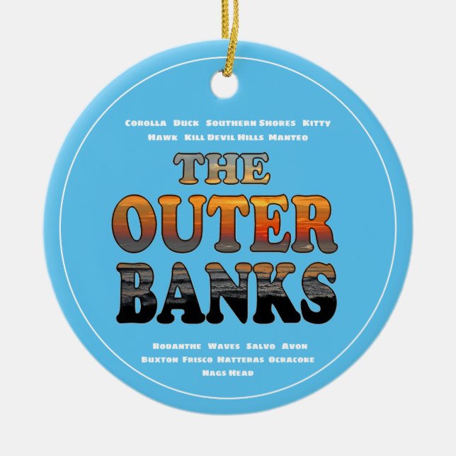 Ornamento De Cerâmica Bancos Exteriores Texto Do Ressonância E Cidades O (Frente)