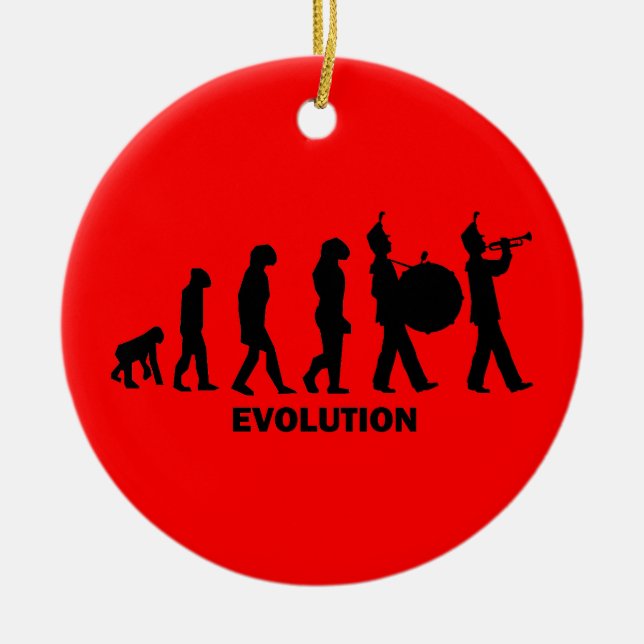 Ornamento De Cerâmica banda da evolução (Frente)