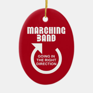 Ornamento De Cerâmica Banda de Marcha Direita