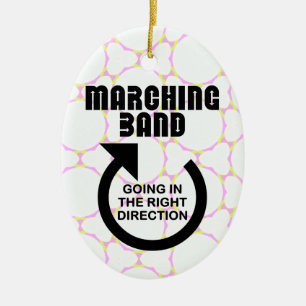 Ornamento De Cerâmica Banda de Marcha Direita
